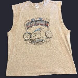 Sleeveless Graphic Tee with all American choppers size 2xlarge